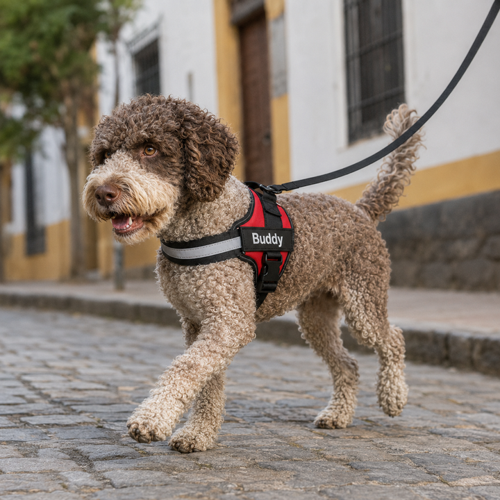 Personalized Harness with Name and Phone Number