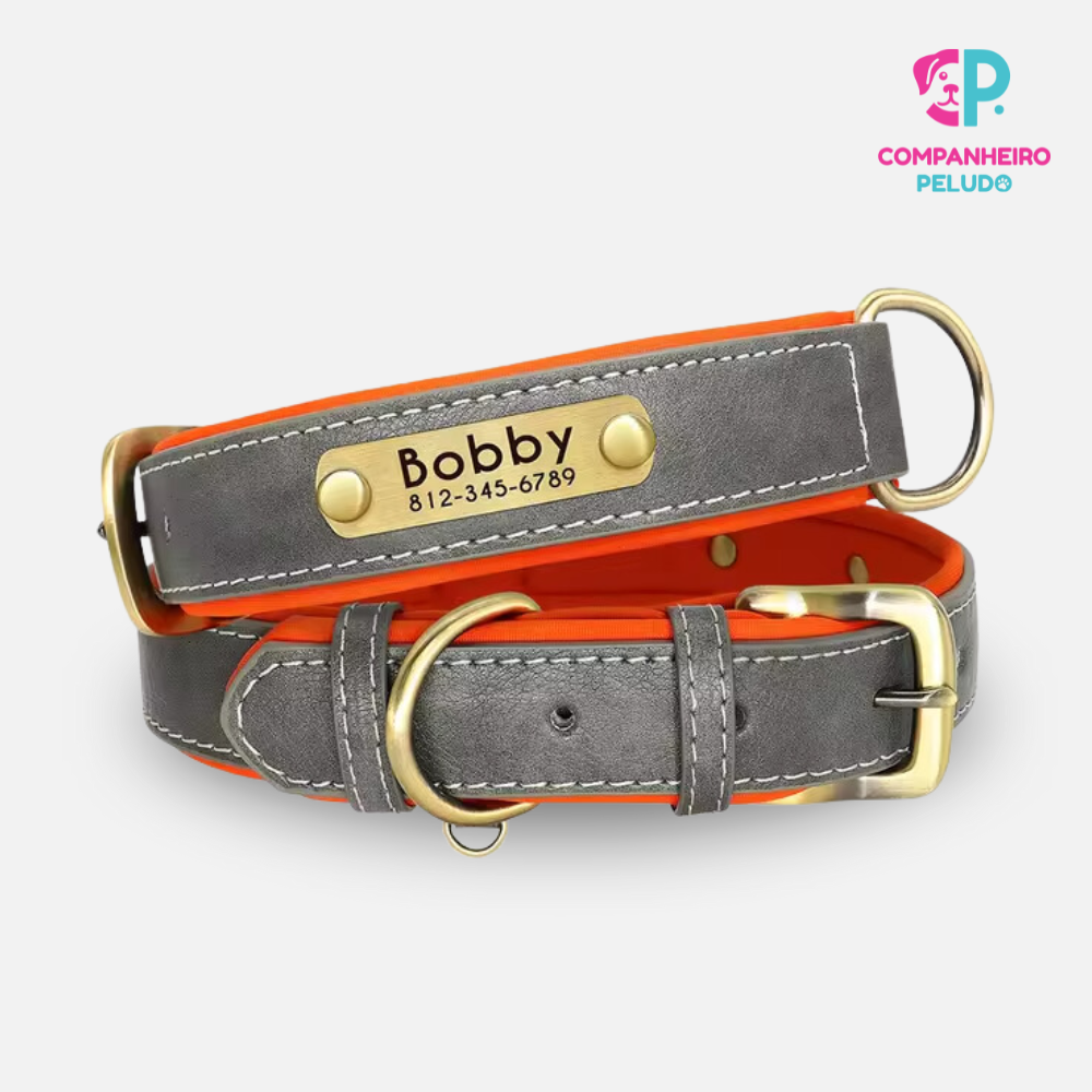 Personalized Leather Collar for Dogs and Cats – Premium Quality